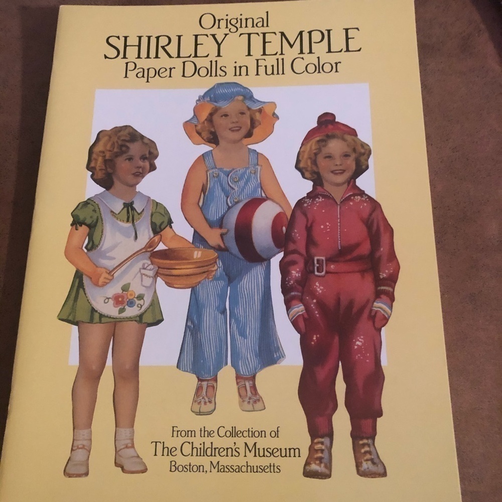 Original Shirley Temple Paper Dolls In Full Color Doll Clothing Collector Dream